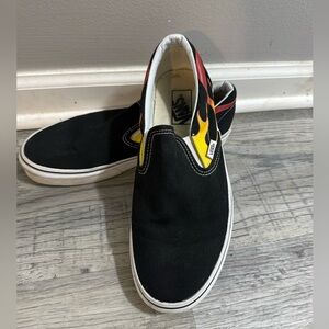 Vans Off the Wall Flames Slip on Sneakers. Men’s Size 8/ Women’s Size 10
